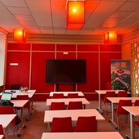 Lanterns at the school for advanced study of Chinese language, Moscow 