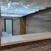 Paralume® ceiling for the entrance area of the medical center 