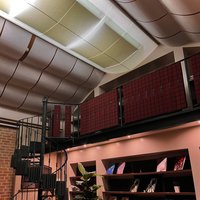 Lightweight decorative ceiling for a historic building 