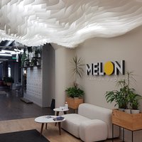 Fireproof ceiling for Melon Fashion Group office in Saint Petersburg 