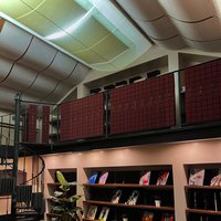 Sound-absorbing ceiling for an audio salon in Moscow 